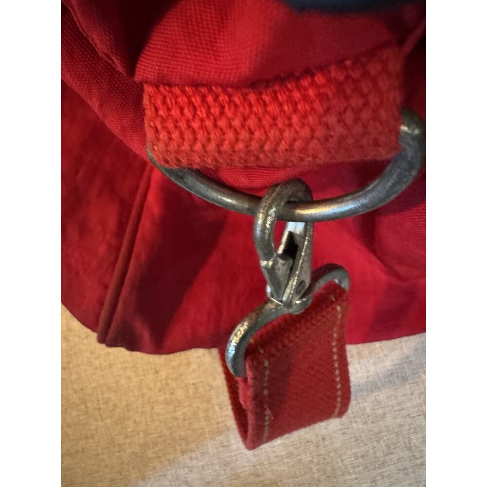 Kipling Large Duffle Red Luggage Travel Gym School 90's Vintage Y2K - Picture 7 of 14